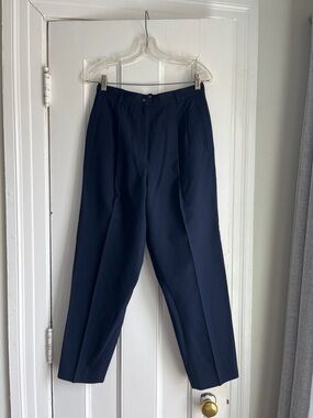 Women's Tailored Navy Dress Pants